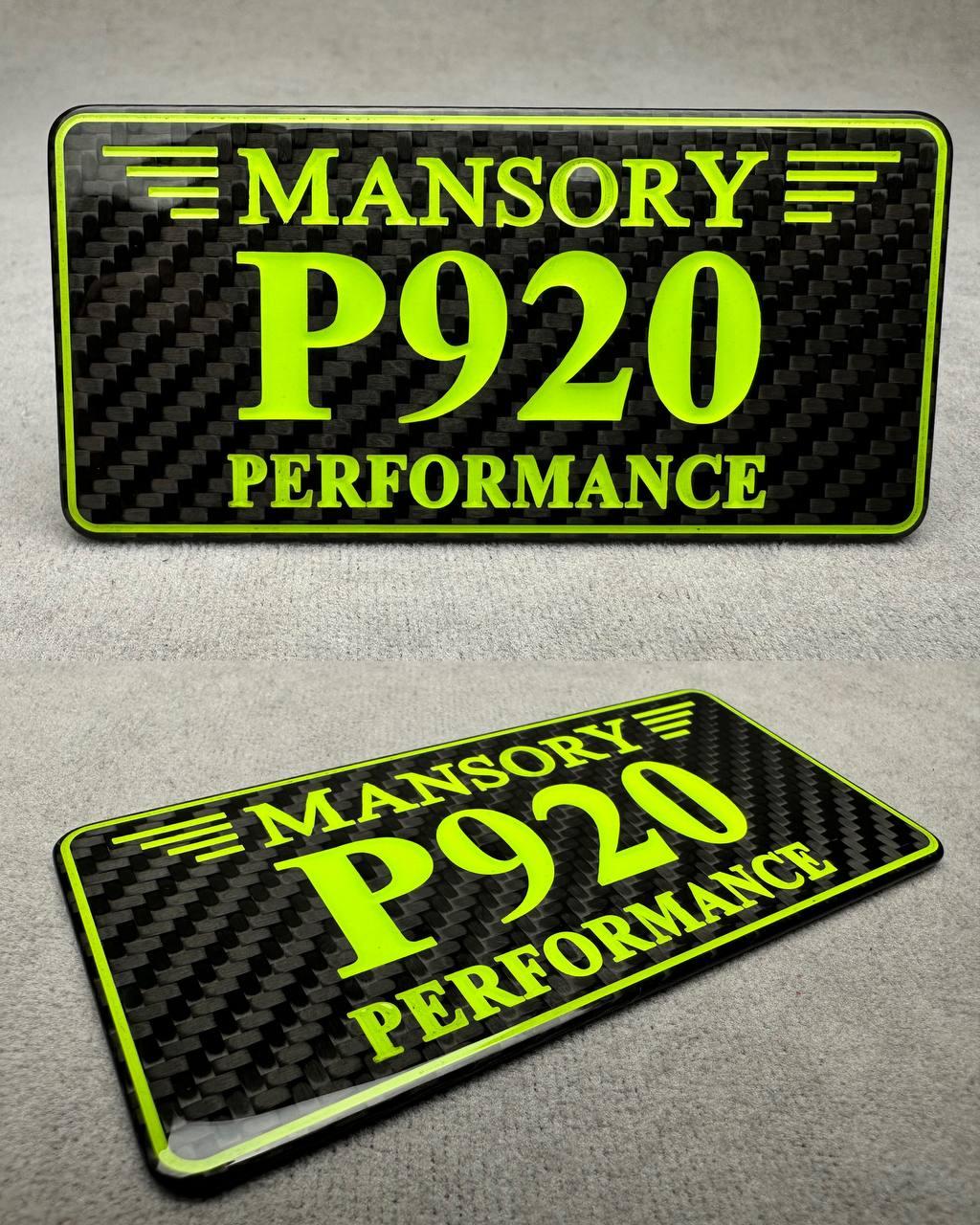 Tail carbon emblem Green Mansory Review TC-19129