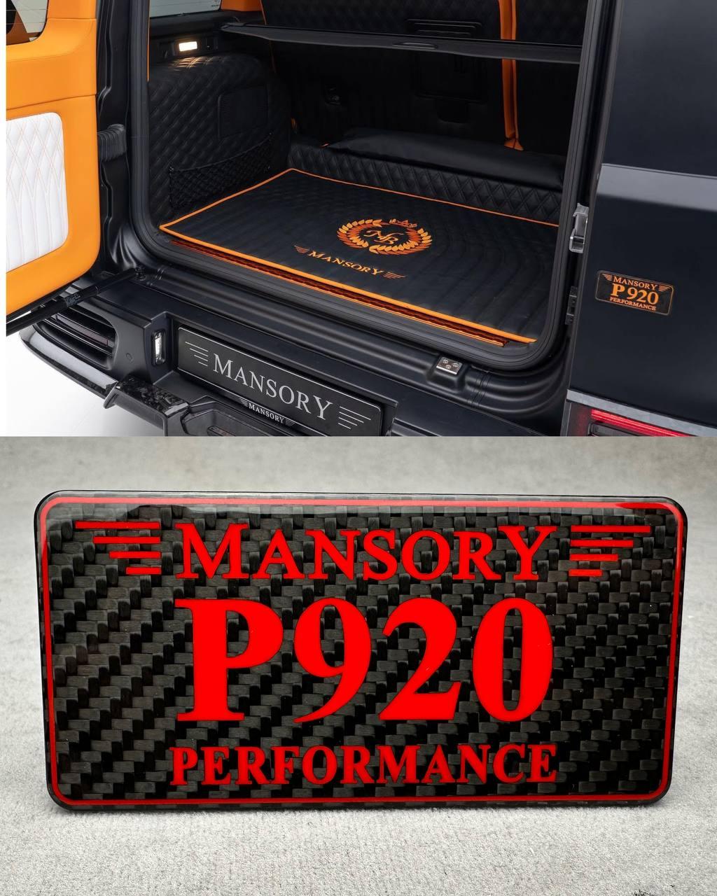 Tail carbon emblem RED Mansory Review TC-19137