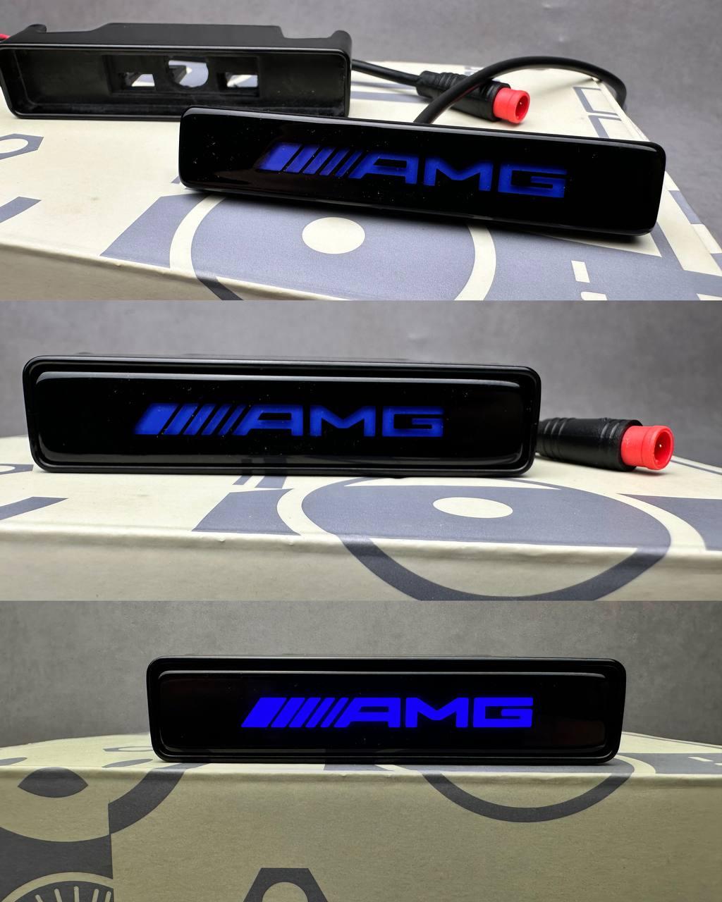 LED Blue AMG Logo Badge Grill Review TC-19184