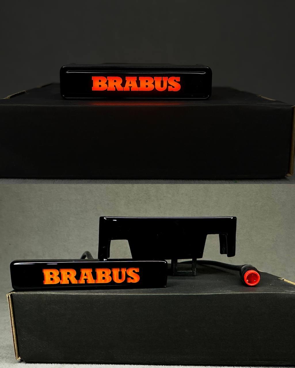 LED Orange Brabus Logo Badge Review TC-19601