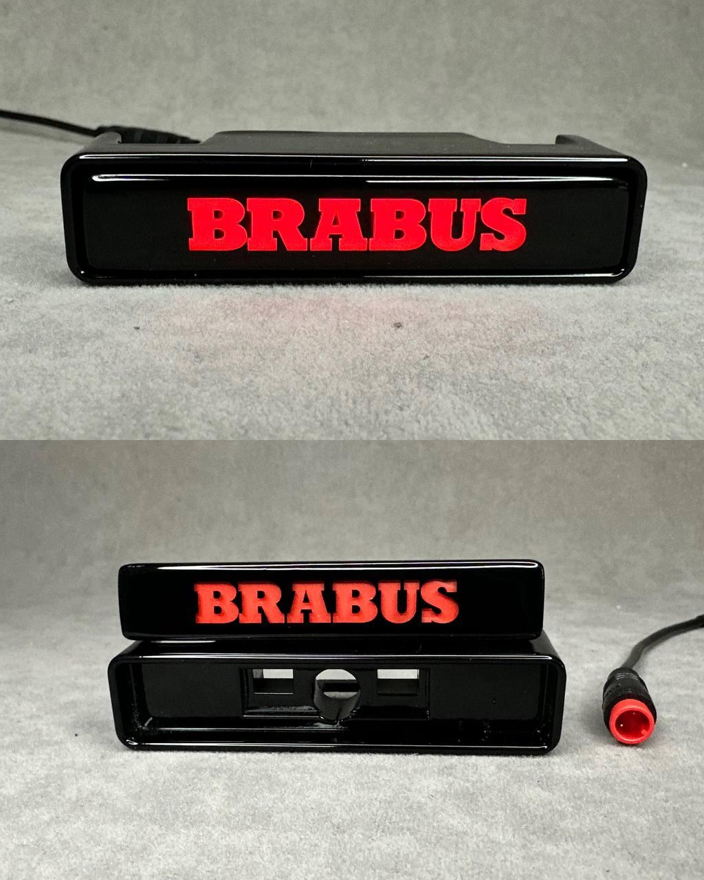 LED Red Brabus Logo Badge Front Review TC-19609