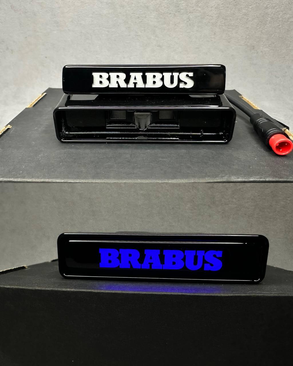 LED Blue Brabus Logo Badge Front Review TC-19618