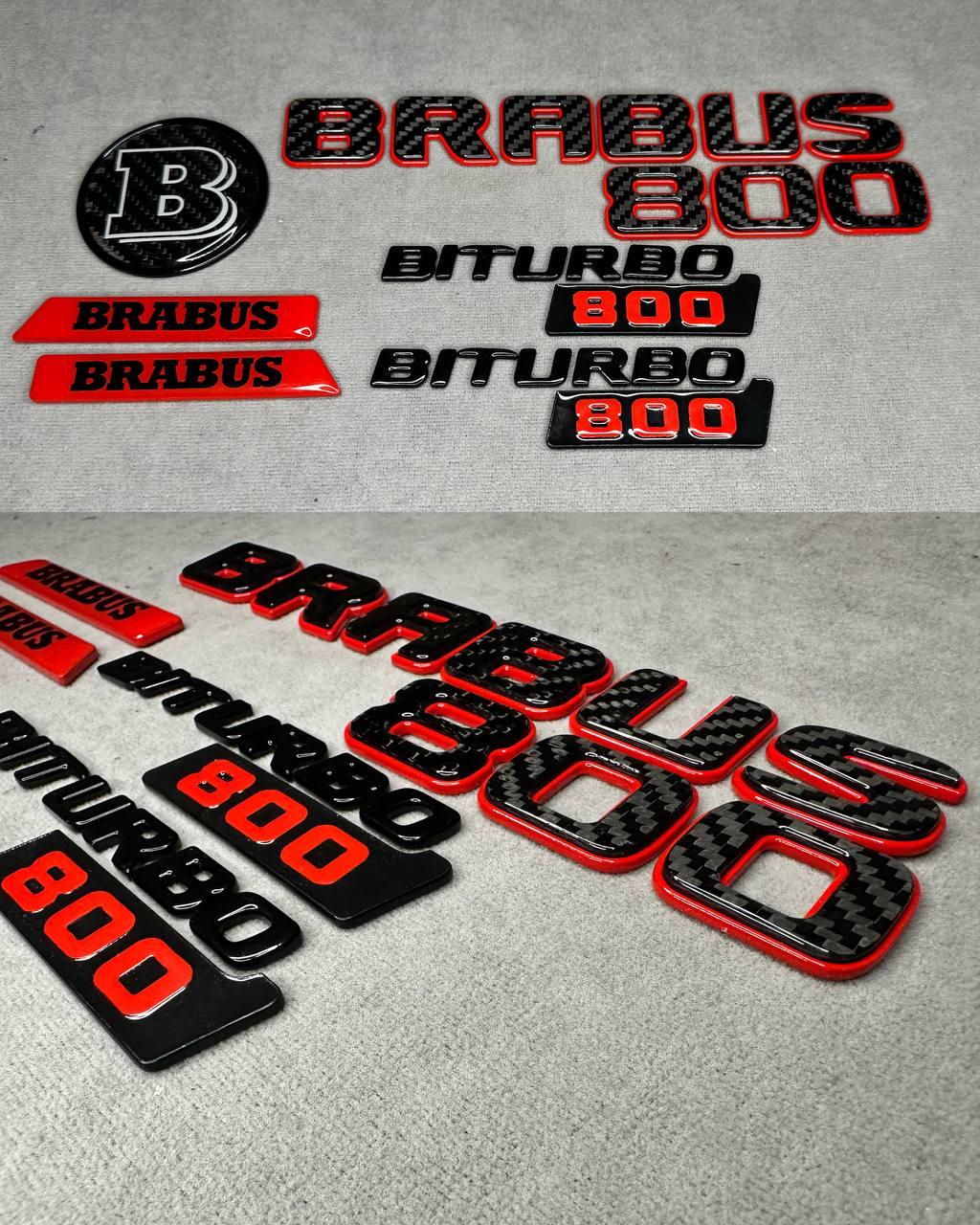 Brabus 800 Emblem Badge Set Red Review TC-20135