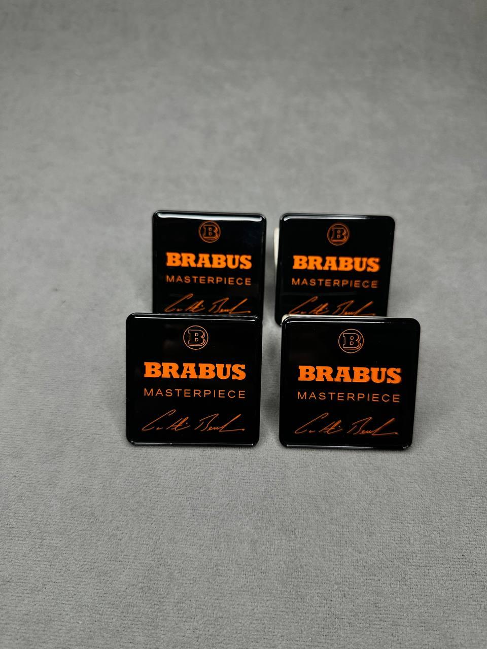 Brabus Seat Badge Orange Emblem Review TC-20531