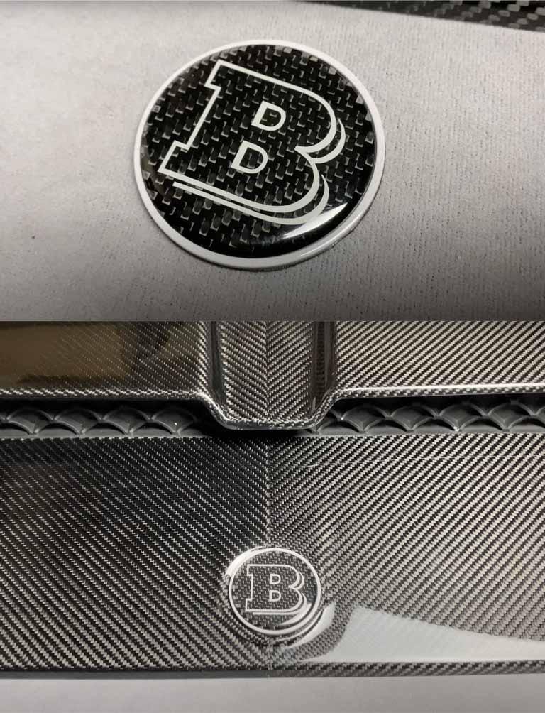 Brabus Badge on hood cover Review TC-4456