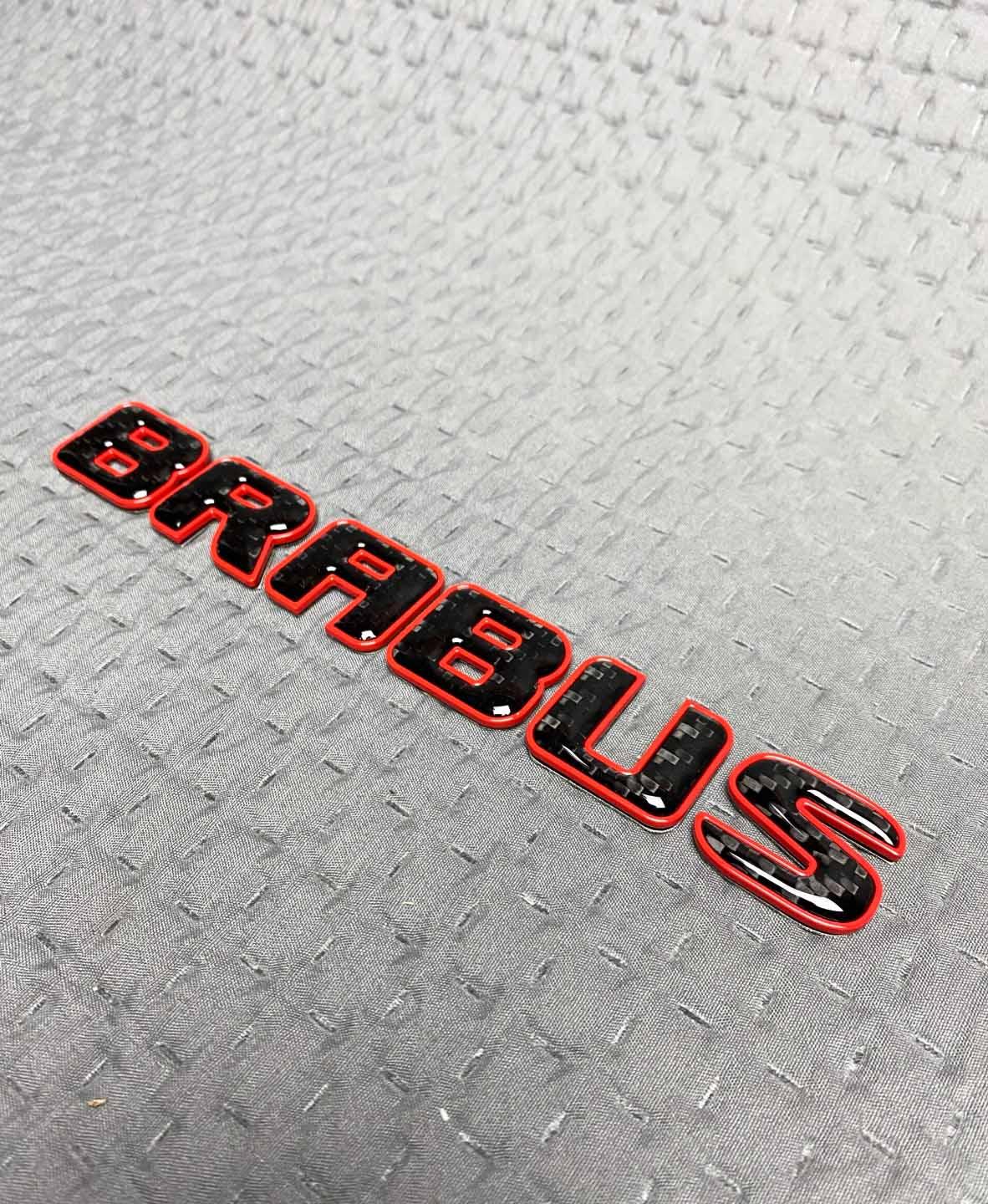 Rear Brabus badge made of carbon Review TC-4470