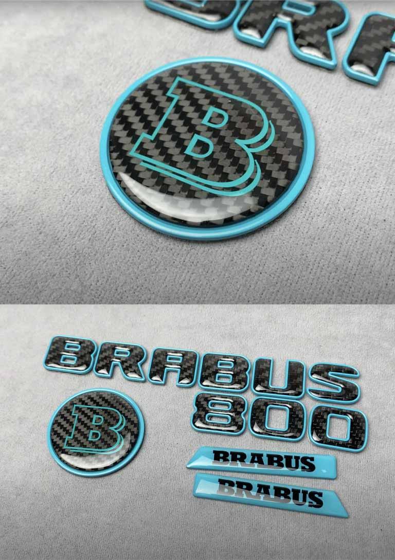 Carbon fiber Blue badges set Review TC-4473