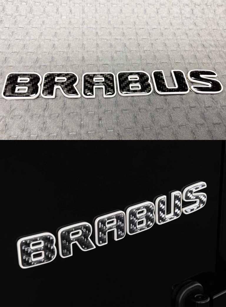 Rear badge Brabus carbon letters Review TC-4484