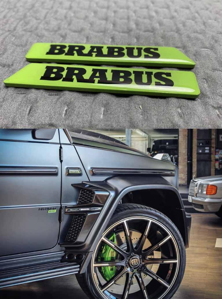 Green side molding inserts Brabus Review TC-4487