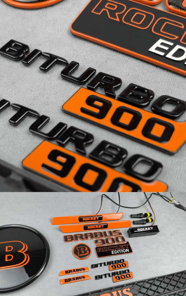 Brabus full set badges Rocket Review TC-4500