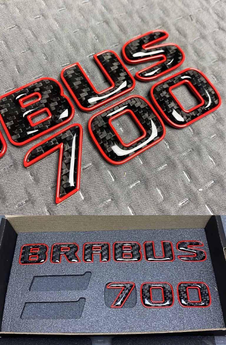 Tail Brabus badges 700 carbon Review TC-4512