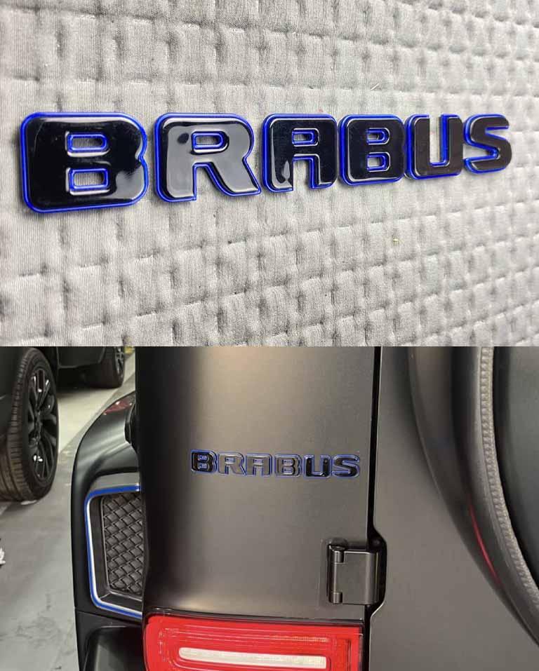 Tail Brabus badges black letters Review TC-4513