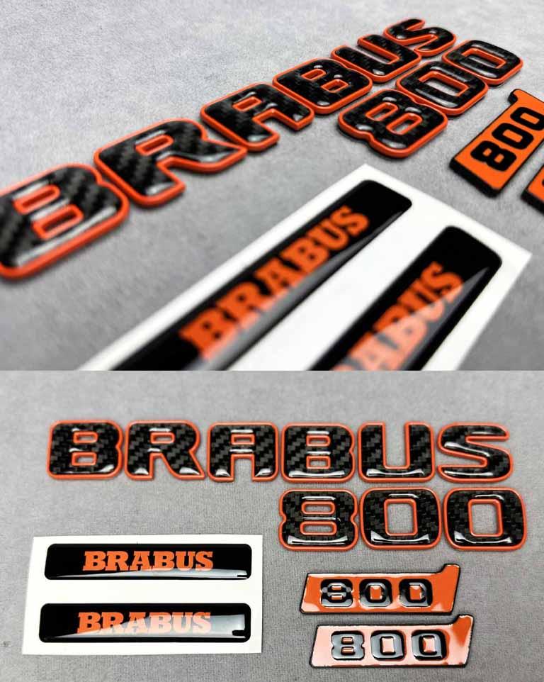 Orange tail Brabus G800 badges Review TC-4514