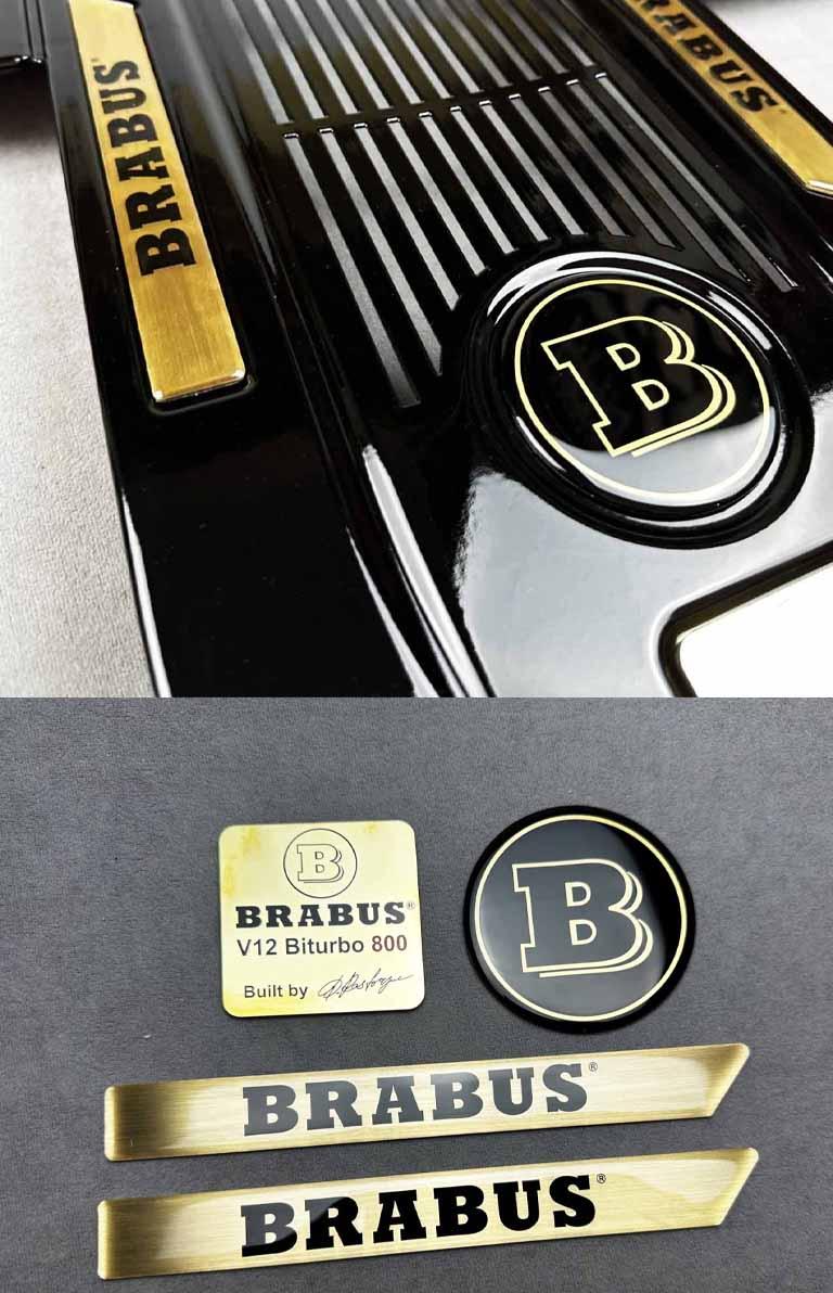 Gold Brabus badge set Review TC-4520