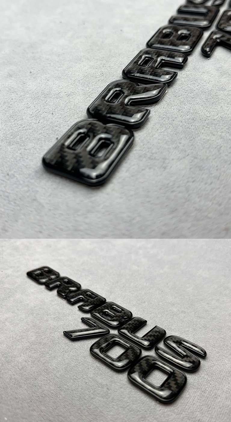 Tail Carbon Brabus 700 badges Review TC-4526