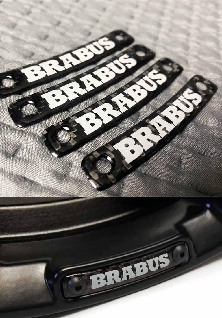 Brabus carbon badge with white Review TC-4530