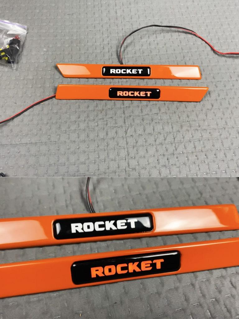 Orange fender inserts Brabus logo Review TC-4538