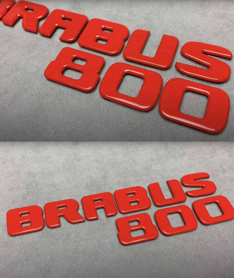 Brabus 800 red metallic badge Review TC-4596