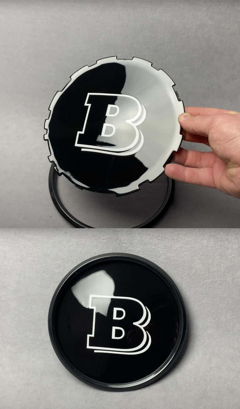 Brabus front grill badge black Review TC-4597
