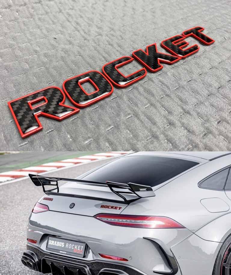 Brabus Rocket carbon tail badge Review TC-4600