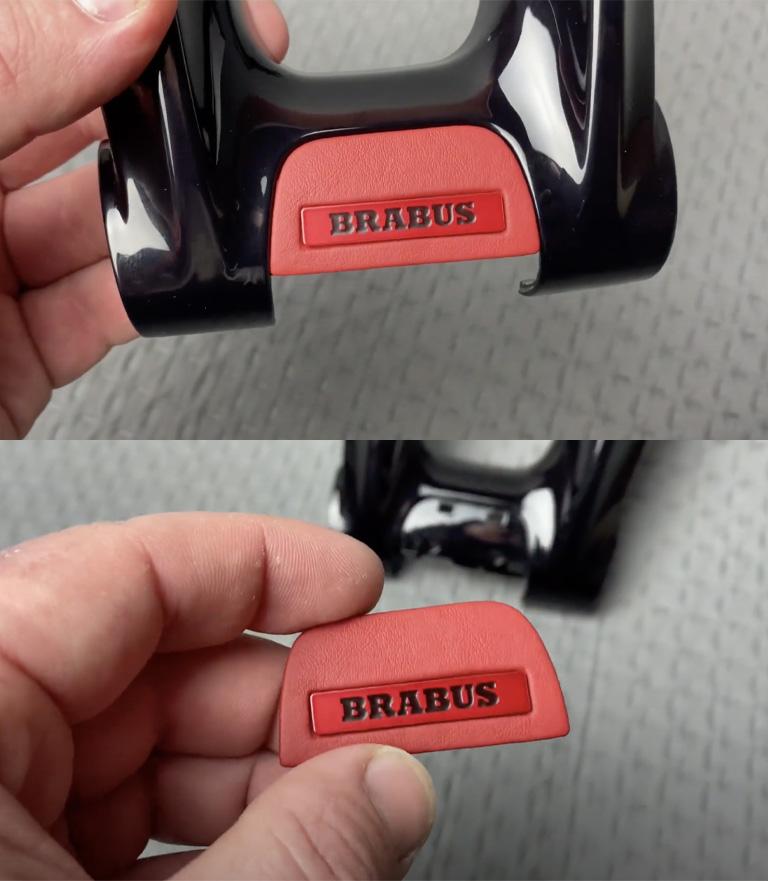 Brabus steering wheel badge red Review TC-4602