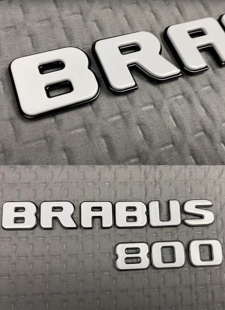Brabus 800 metal white tail logo Review TC-4604