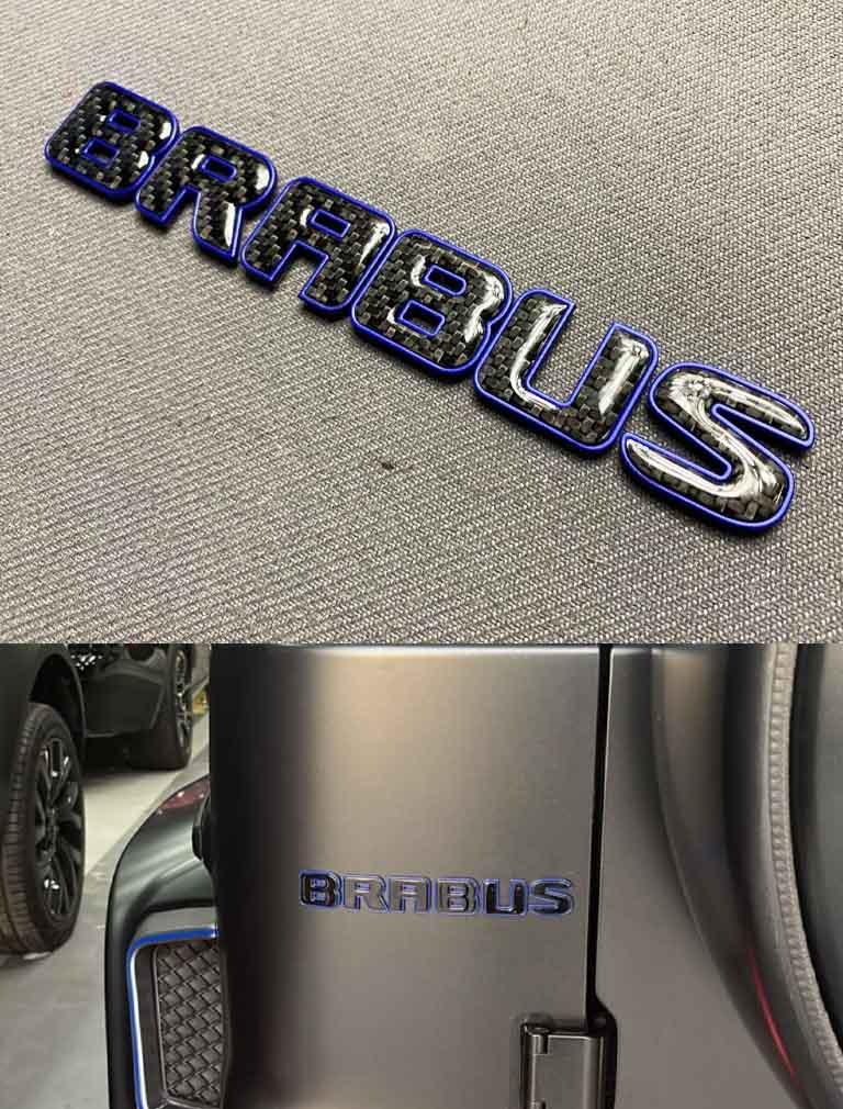Brabus carbon fiber tail badge Review TC-4614