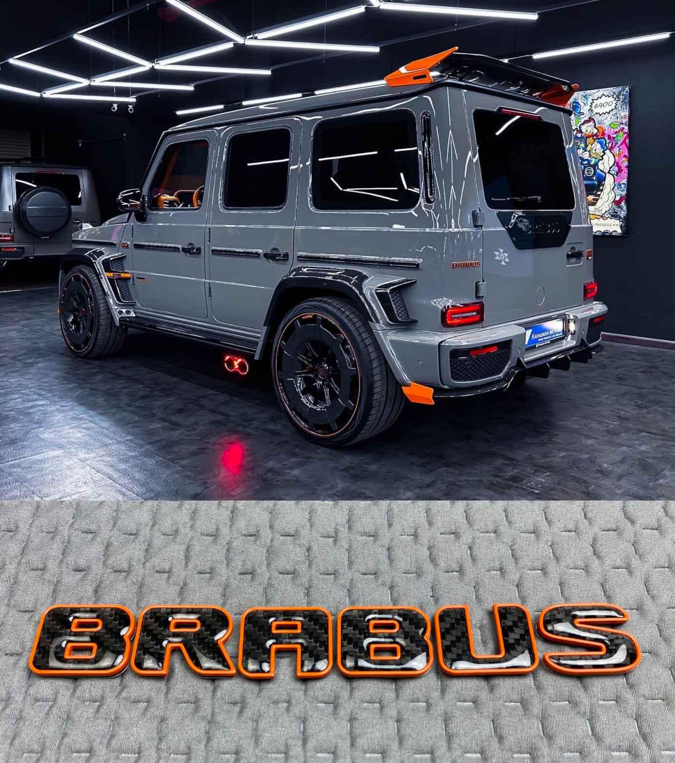 Carbon fiber rear Brabus badge Review TC-4615