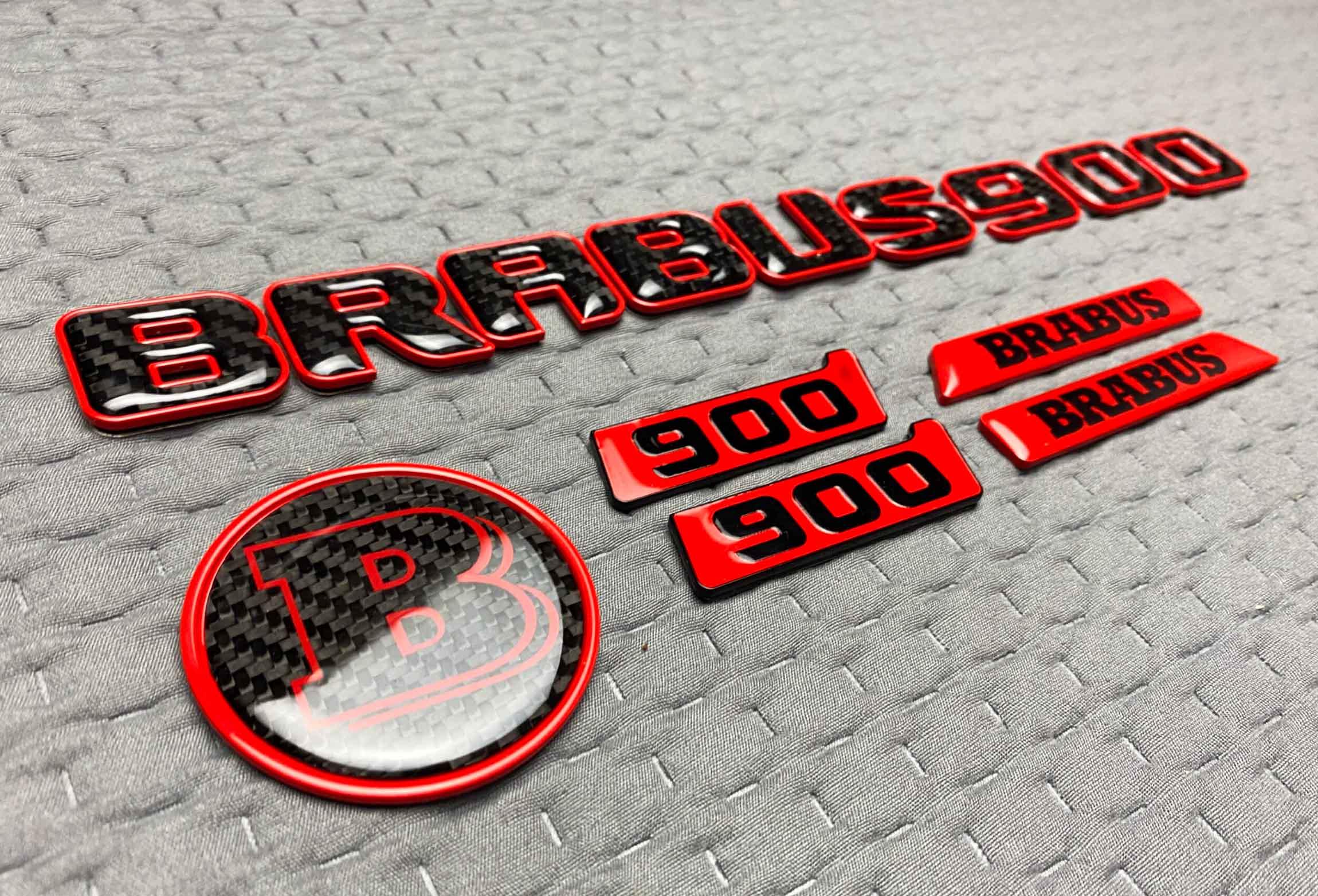 Brabus 900 badges set Carbon Review TC-4631