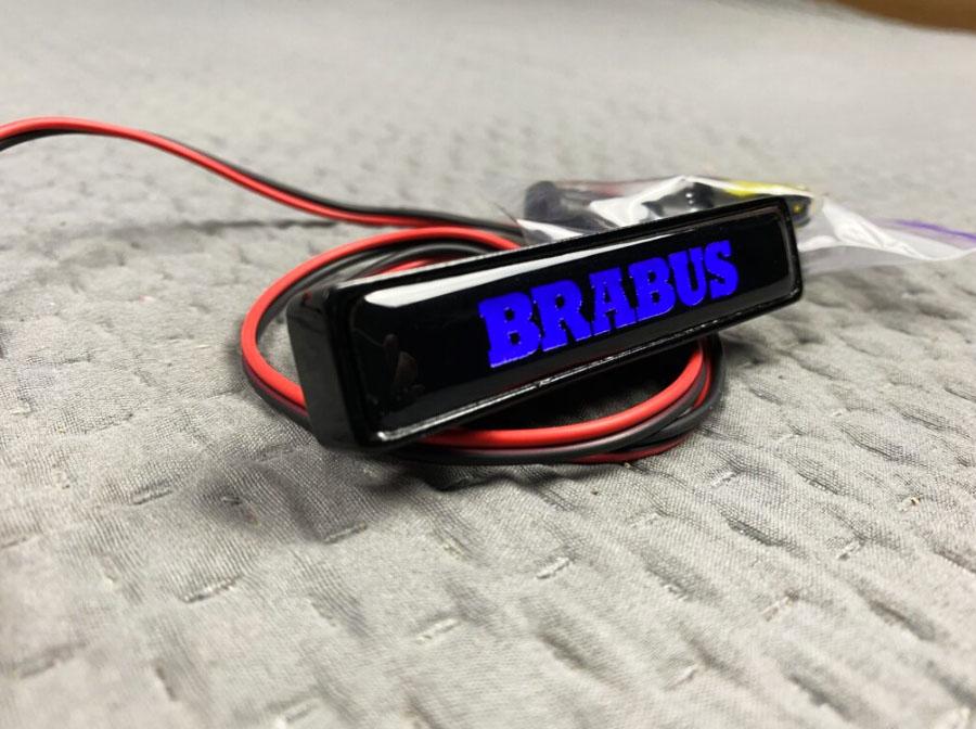 Brabus front grill logo with blue Review TC-4641