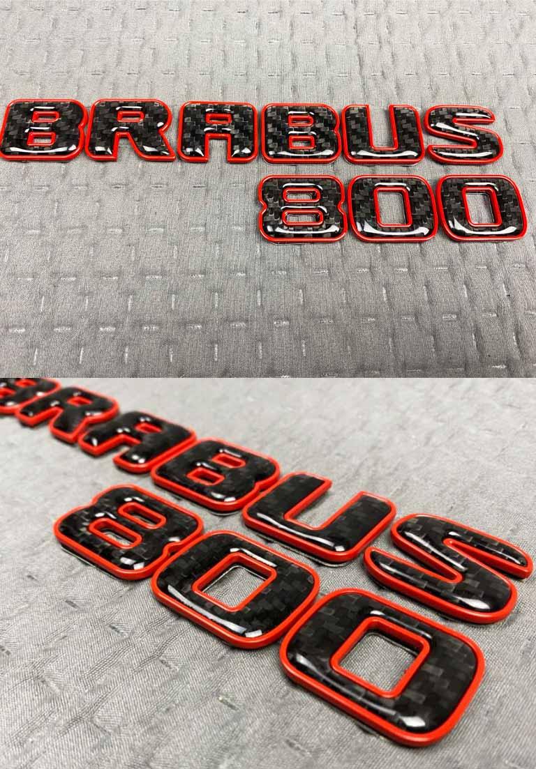 Carbon fiber Brabus 800 logo Review TC-4659