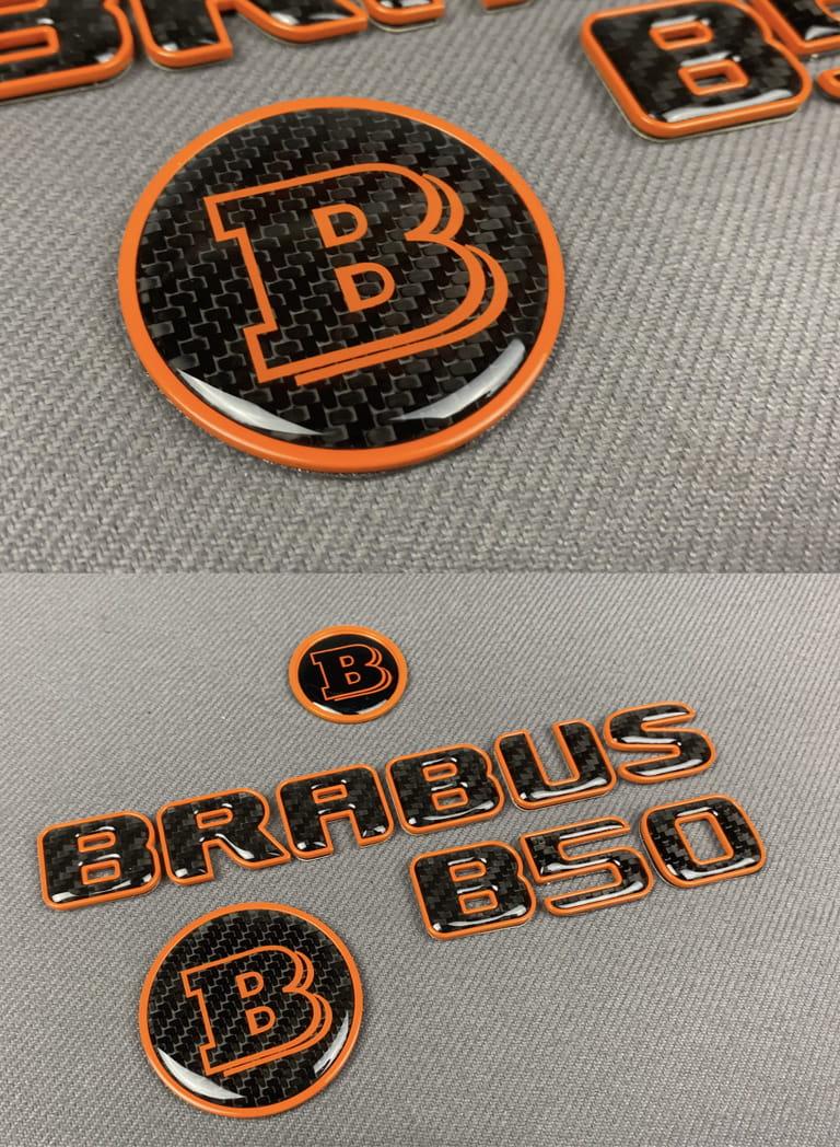Brabus B50 badge set carbon fiber Review TC-4847