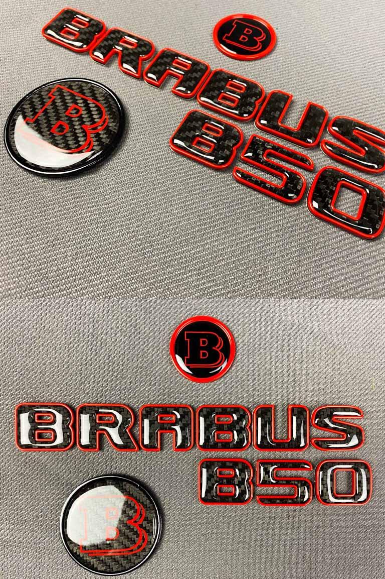 Carbon Brabus B50 emblem set Review TC-4859