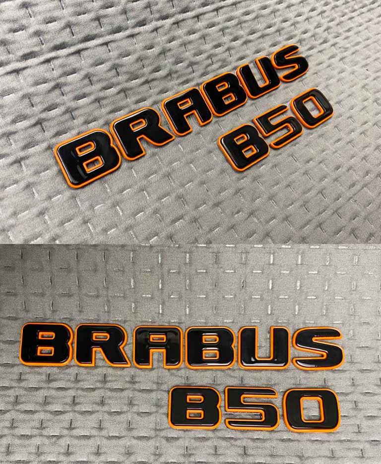 Black metal Brabus B50 rear badge Review TC-4878