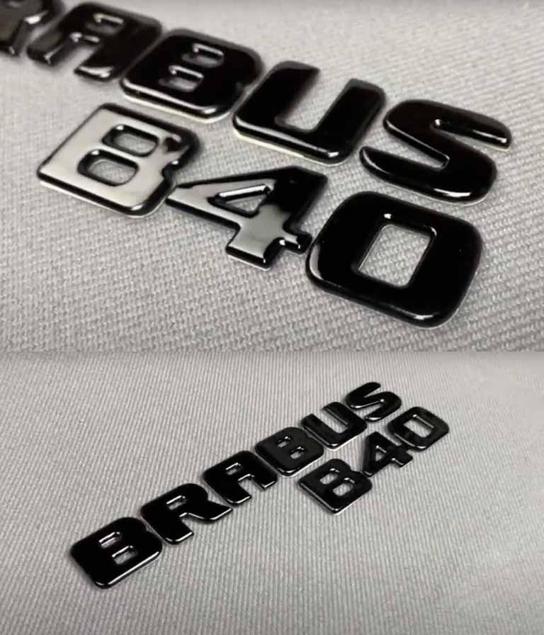 Brabus B40 tail emblem of metal Review TC-4892