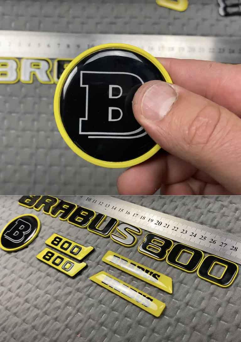 Brabus 800 metallic emblems set Review TC-4906