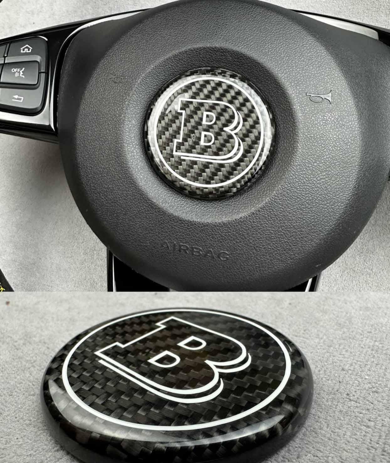 Carbon Steering wheel airbag logo Review TC-4971