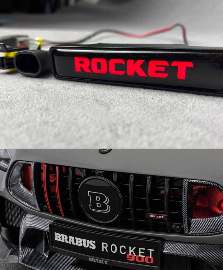 Brabus front grill badge Rocket Review TC-4985