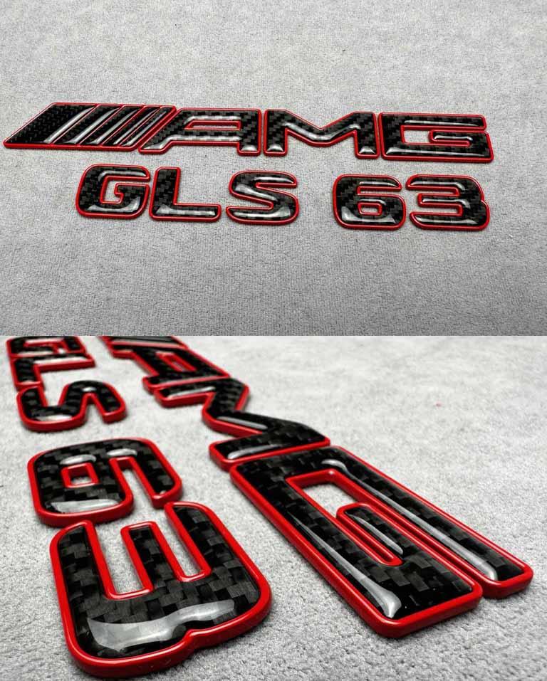 AMG GLS 63 carbon fiber emblem Review TC-4988
