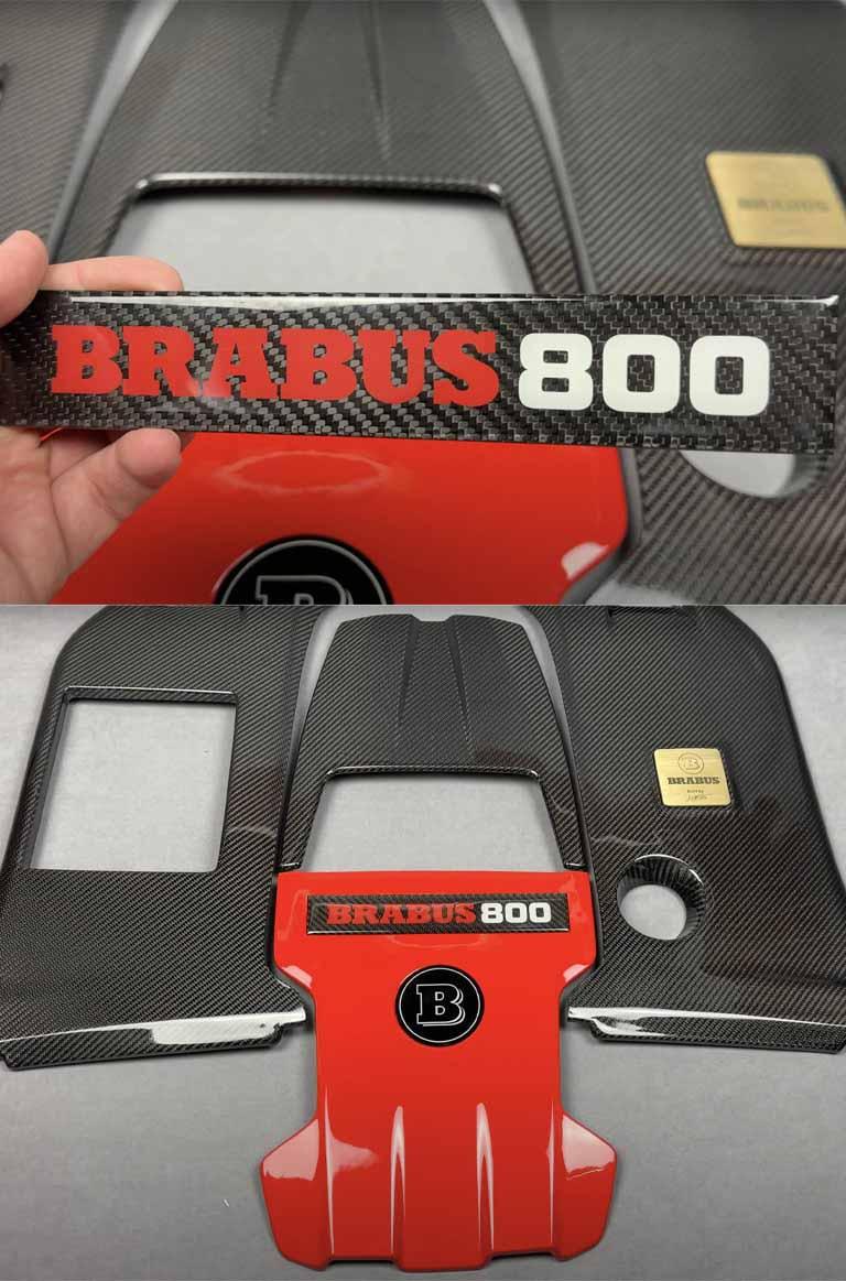 Carbon fiber engine cover Brabus Review TC-5008