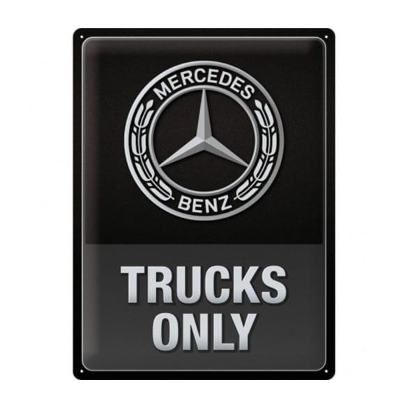 Mercedes-Benz Tin sign Sheet metal sign Vintage Trucks Only 30x40cm B66058269 Review