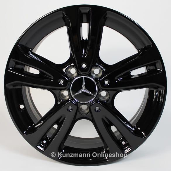 Mercedes-Benz 16 inch rims set A-Class W176 5-twin-spoke black A24640100007X43-A Review