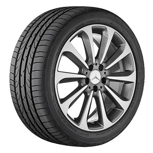 Mercedes-Benz 19 inch set of rims C-Class W205 10-spoke wheel himalaya gray A20540129/30007X21-Satz Review