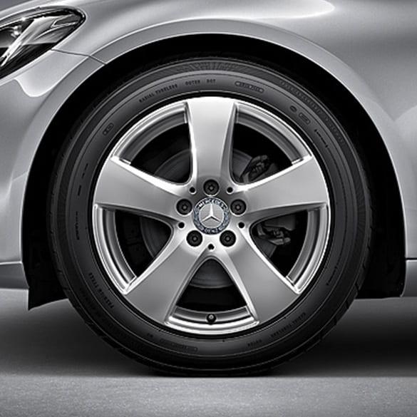Mercedes-Benz 17 inch set of rims C-Class W205 5-spoke wheel vanadium silver A20540155007X45-Satz Review