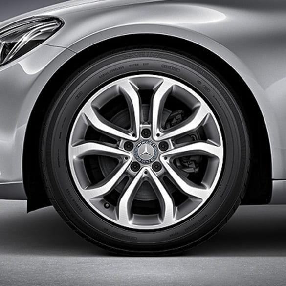 Mercedes-Benz 17 inch set of rims C-Class W205 5-twin-spoke wheel himalaya gray A20540102/39007X21-Satz Review