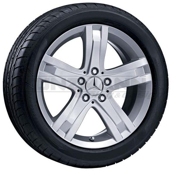 Mercedes-Benz rim 5-Spoke-Design 8Jx17 Zoll ET57 sterling silver A2044015602 9765 Review