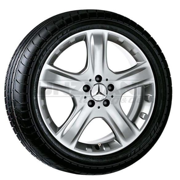 Mercedes-Benz Alufelgen 5-Speichen-Design 8 x 19 Zoll ET60 titansilber B66474204 Review