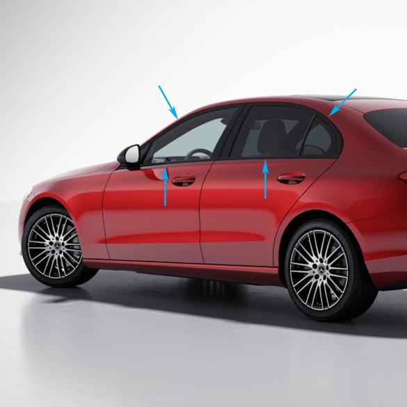 Mercedes-Benz Trim strips Windows Doors Night package black C-Class W206 Sedan Bordkantenzierstäbe-Night-W206 Review