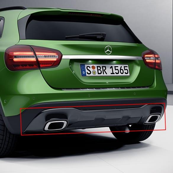 Mercedes-Benz diffusor & exhaust tips GLA facelift X156 night package GLA-156-Dif-fl-schwarz Review