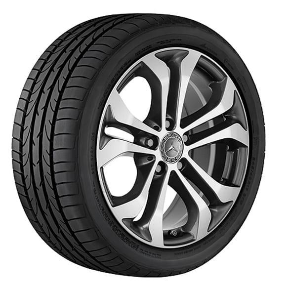 Mercedes-Benz 17 inch rim-set 5-twin-spoke design GLC X253 C253 A25340106007X44-Satz Review